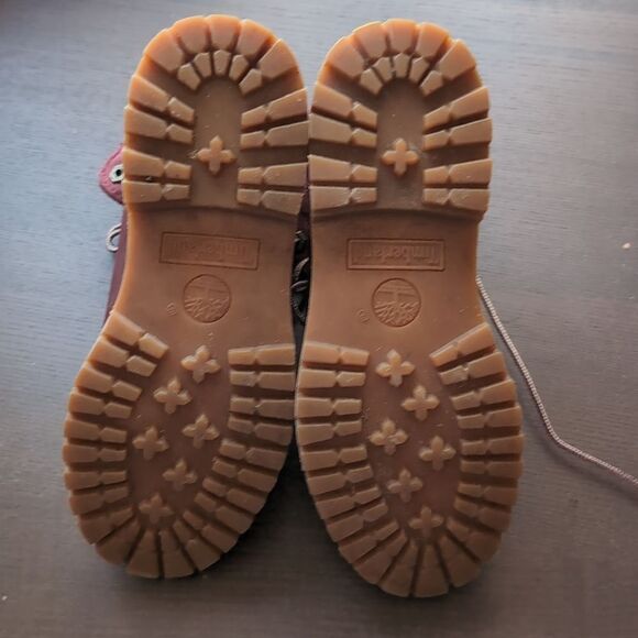 Timberland PREMIUM 6 IN WATERPROOF BOOT women's BURGUNDY NUBUCK size 6.5 us - Picture 3 of 8